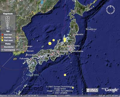 Google Earthquake Map JPG